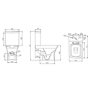Brass Freestanding Left Hand Shower Bath Suite with Toilet and Basin - Kona