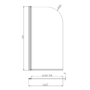Chrome Freestanding Left Hand Shower Bath Suite with Toilet and Basin - Kona