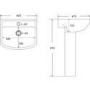Brass Freestanding Right Hand Shower Bath Suite with Toilet and Basin - Kona