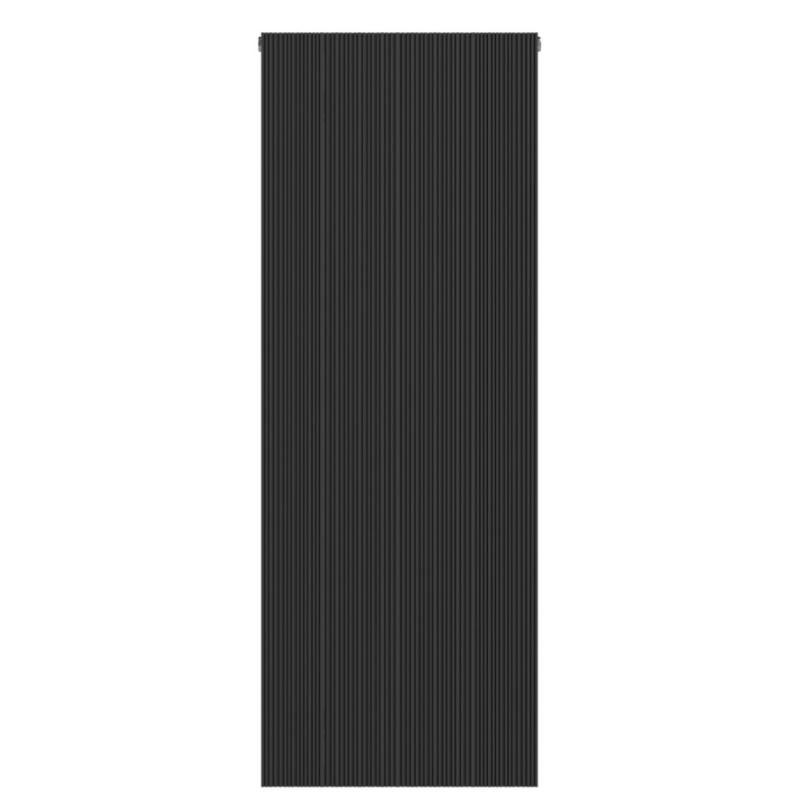 Black Designer Vertical Single Panel Radiator 1200 x 440mm - Laguna
