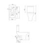 Close Coupled Toilet with Soft Close Seat - Laurel