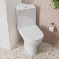 Close Coupled Corner Toilet with Soft Close Seat & Cover - Laurel Close Coupled Corner Toilet with Soft Close Seat & Cover - Laurel