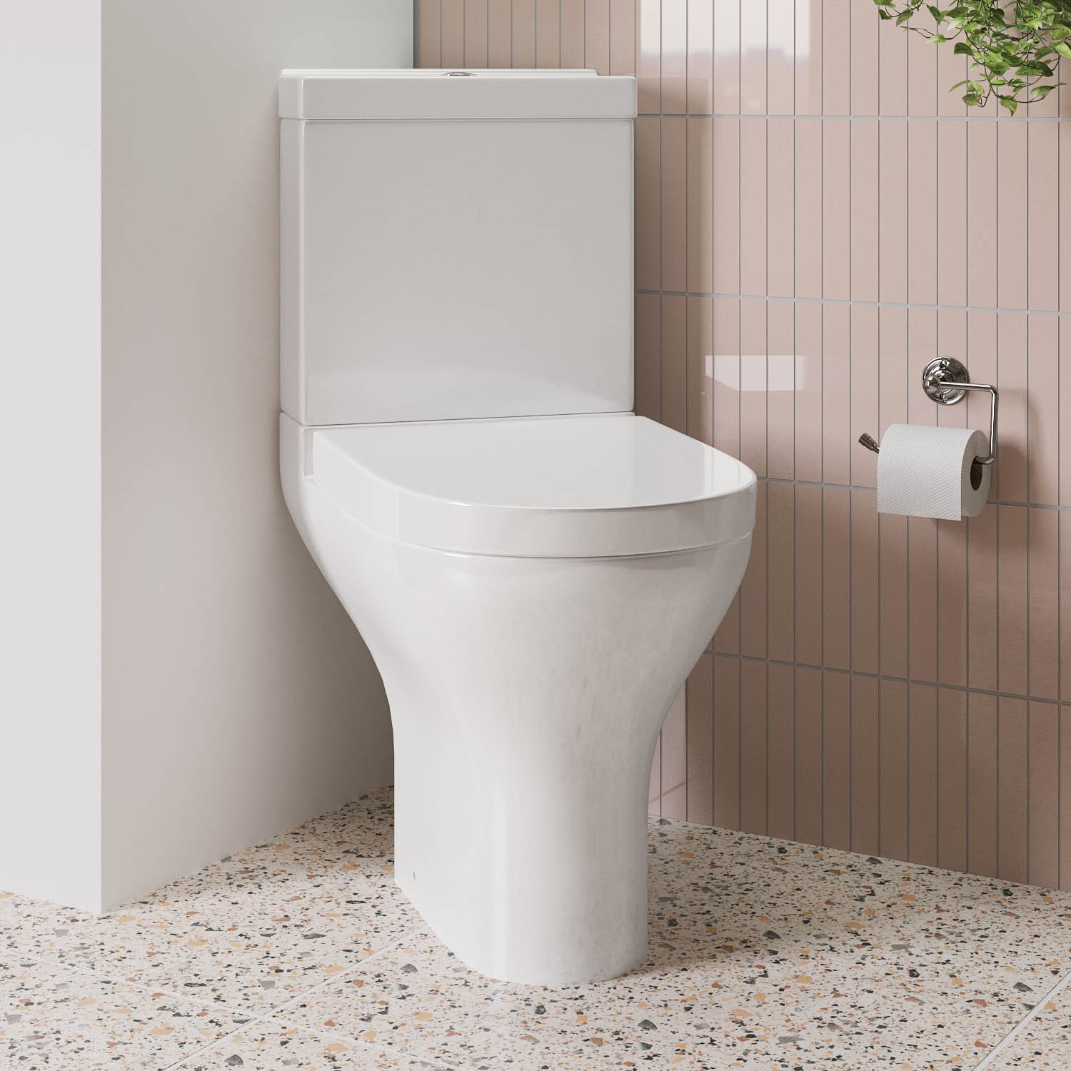 Close Coupled Corner Toilet with Soft Close Seat & Cover - Laurel ...