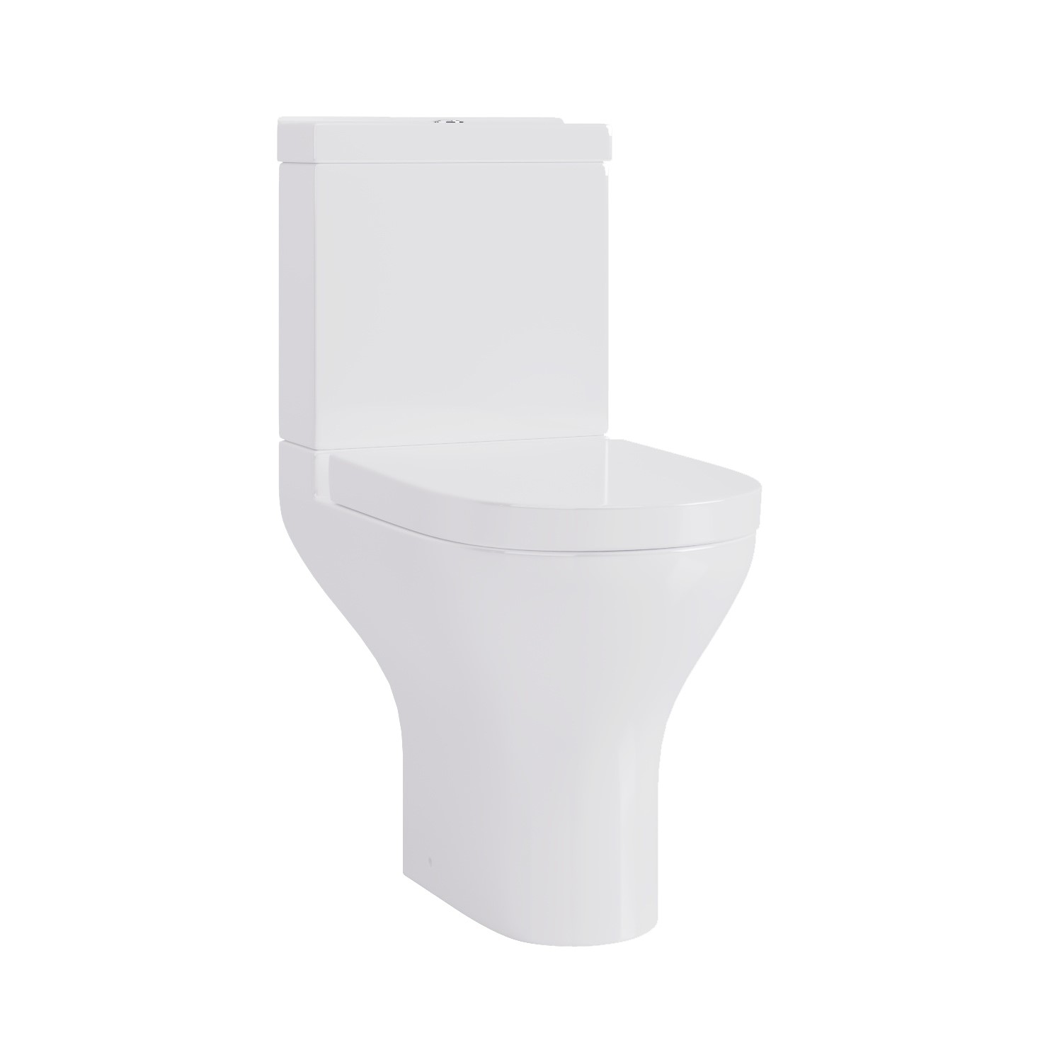 ONLY OPENED - Close Coupled Corner Toilet with Soft Close Seat & Cover ...