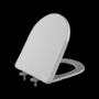 Close Coupled Closed Back Toilet with Sink on Top & Chrome Fittings - Legend