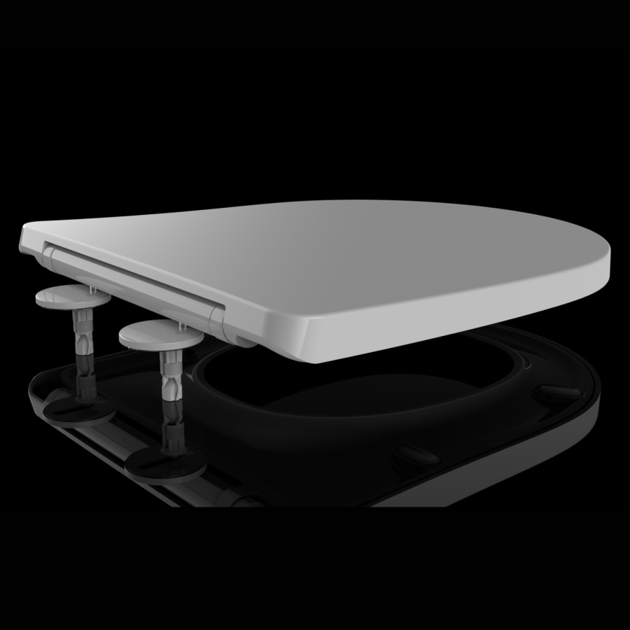 Close Coupled Closed Back Toilet with Sink on Top & Chrome Fittings - Legend