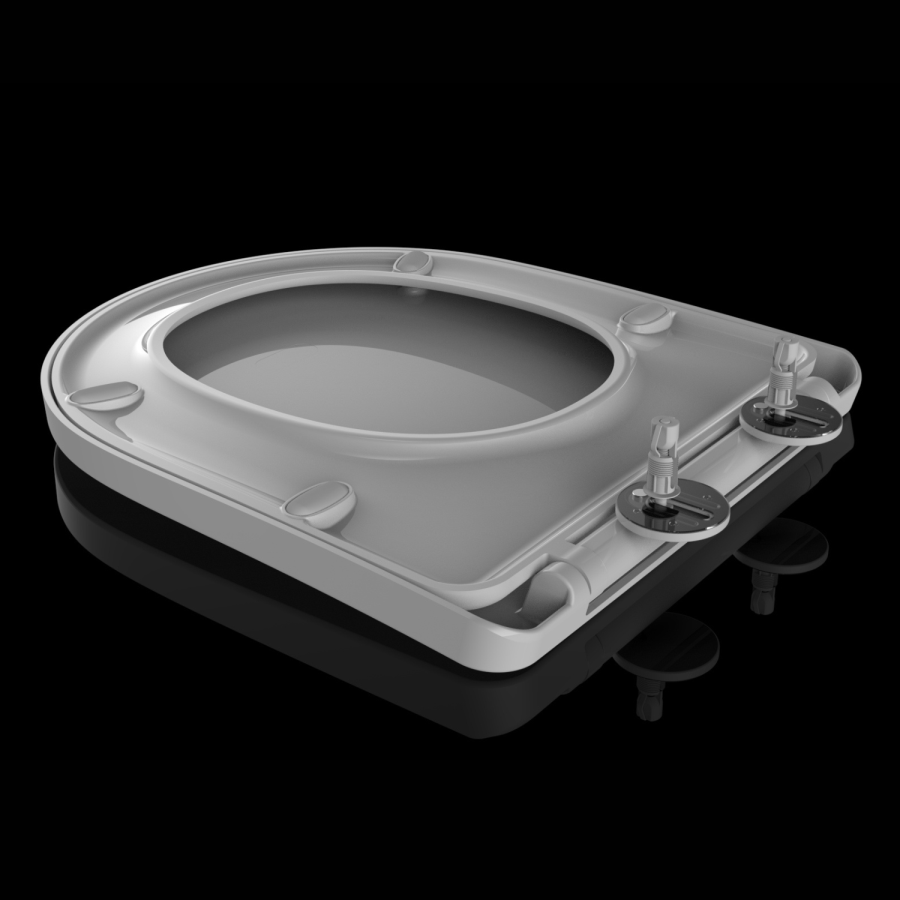 Close Coupled Closed Back Toilet with Sink on Top & Chrome Fittings - Legend