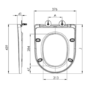 Close Coupled Closed Back Toilet with Sink on Top & Chrome Fittings - Legend