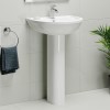 Modern Freestanding 1545mm Bath Suite with Toilet &amp; Basin - Lisbon