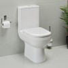 Grade A2 - Modern Freestanding 1800mm Bath Suite with Toilet &amp; Basin - Lisbon