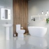 Modern Freestanding 1645mm Bath Suite with Toilet &amp; Basin - Lisbon