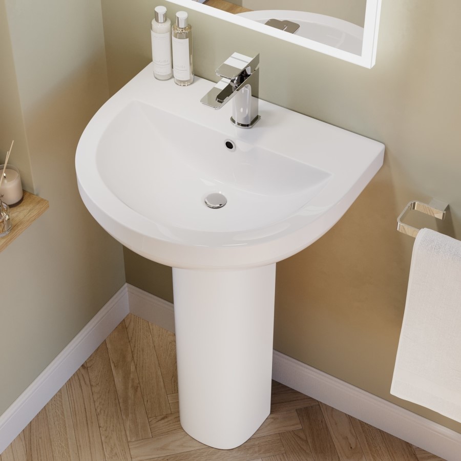 Modern Freestanding 1645mm Bath Suite with Toilet & Basin - Lisbon