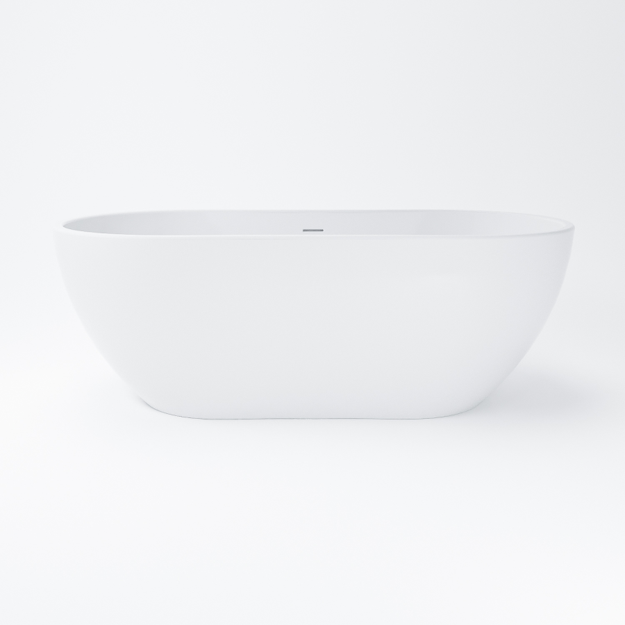 Grade A2 - Modern Freestanding 1800mm Bath Suite with Toilet & Basin - Lisbon