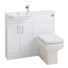 White Left Hand Cloakroom Suite