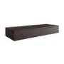 1200mm Walnut Wood Effect Wall Hung Double Countertop Vanity Unit with Basin- Lugo