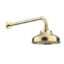Brushed Brass 2 Outlet Wall Mounted Mixer Shower Set With Hand Shower - Lyla