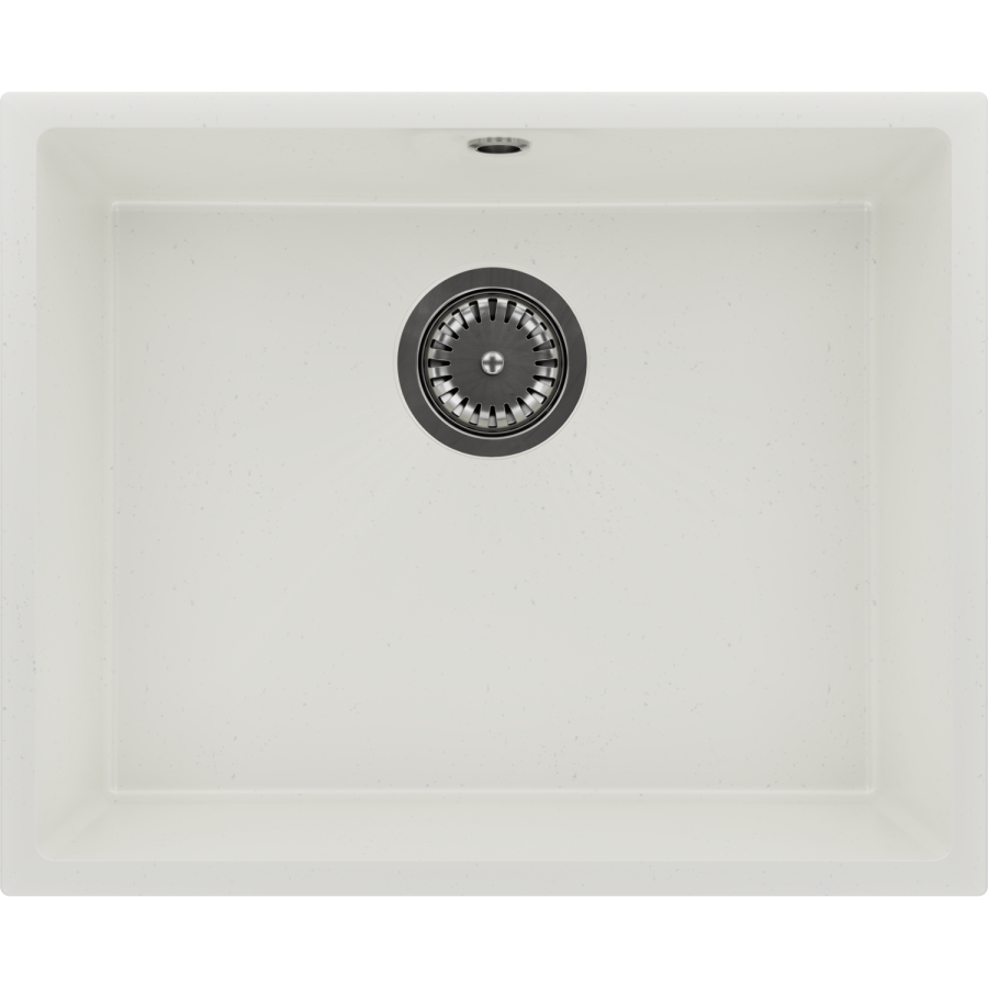 Single Bowl Undermount White Granite Composite Kitchen Sink - Enza Madison