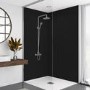 Black Acrylic Wall Panel 2440mm h x 1200mm w - Mermaid