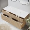 1250mm Wooden Wall Hung Countertop Vanity Unit - Matira