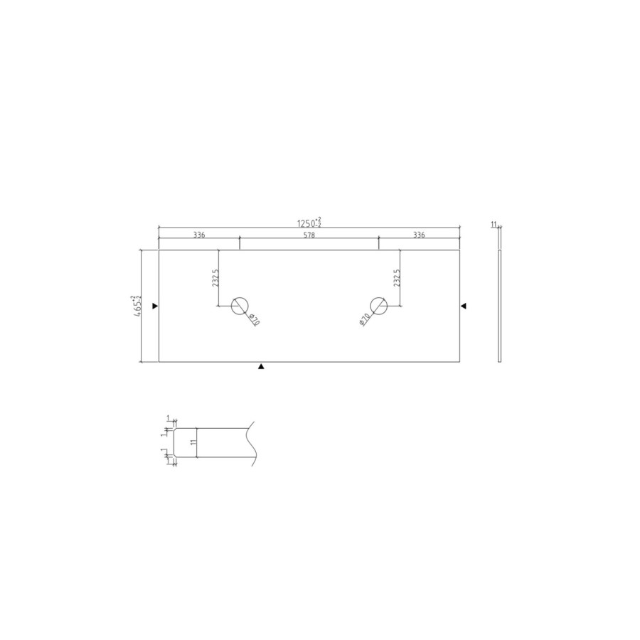 1250mm Walnut Wood Effect Fluted Wall Hung Double Countertop Vanity Unit with Basin– Matira
