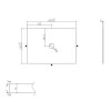 650mm Wooden Wall Hung Countertop Vanity Unit with Stone Effect Basin - Matira