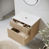 650mm Wooden Wall Hung Countertop Vanity Unit - Matira