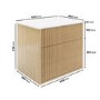 Grade A1 - 650mm Wooden Wall Hung Countertop Vanity Unit - Matira