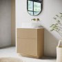 650mm Wooden Freestanding Countertop Vanity Unit with Square Basin - Matira