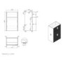 1150mm Wooden Fluted Right Hand Toilet and Sink Unit with Square Toilet and Chrome Fittings - Matira