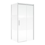 1000x800mm Ribbed / Fluted Glass Sliding Shower Enclosure Left Hand - Matira
