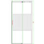 1000x800mm Ribbed / Fluted Glass Sliding Shower Enclosure Left Hand - Matira