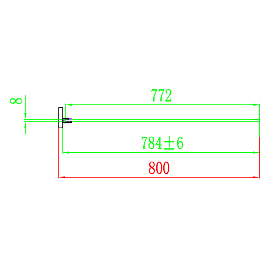 Ribbed / Fluted Glass 1200x800mm Sliding Shower Enclosure Left Hand - Matira