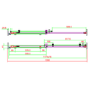 Ribbed / Fluted Glass 1200x800mm Sliding Shower Enclosure Left Hand - Matira