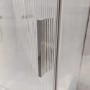 1200x800mm Chrome Frameless Fluted Glass Sliding Shower Enclosure Right Hand - Matira