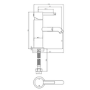 Matt Black Close Coupled Closed Back Toilet with Sink on Top & Brass Fittings Cloakroom Suite - Legend