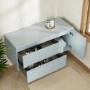 1200mm Blue Fluted Wall Hung Countertop Vanity Unit - Melbourne