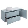 1200mm Blue Fluted Wall Hung Countertop Vanity Unit with Basin - Melbourne