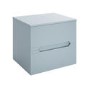 600mm Blue Fluted Wall Hung Countertop Vanity Unit - Melbourne