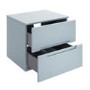 600mm Blue Fluted Wall Hung Countertop Vanity Unit - Melbourne