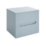 600mm Blue Fluted Wall Hung Countertop Vanity Unit with Basin - Melbourne