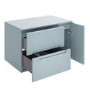 800mm Blue Fluted Wall Hung Countertop Vanity Unit - Melbourne