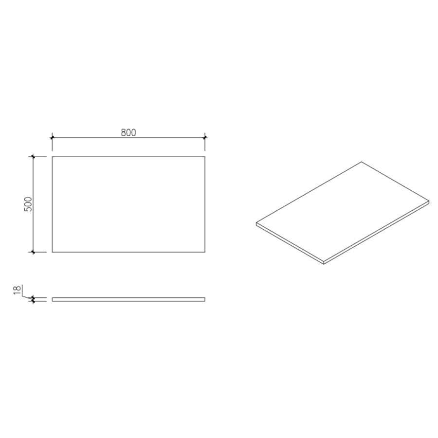 800mm White Fluted Wall Hung Countertop Vanity Unit - Melbourne