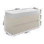 1200mm Taupe Wall Hung Double Vanity Unit with Basin - Morella