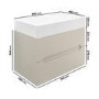800mm Taupe Wall Hung Vanity Unit with Basin - Morella