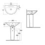 Rak Ceramics Modern Pedestal Basin 550mm