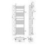 Chrome Towel Radiator 1600 x 500mm - Nazco