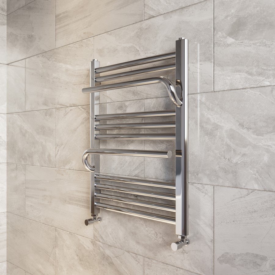 Chrome Towel Radiator 650 x 500mm - Nazco