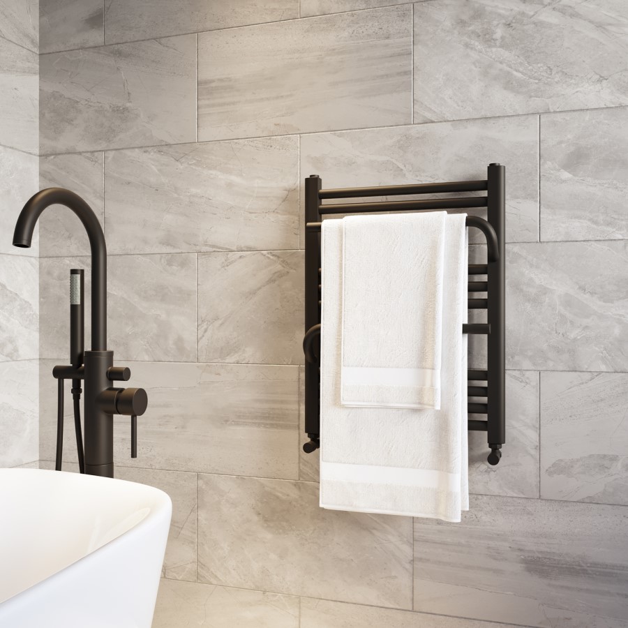 Black Towel Radiator 650 x 500mm - Nazco