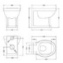 Park Royal Traditional Back to Wall Toilet with Soft Close Seat