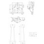 Traditional 2 Tap Hole Basin -  560mm - Park Royal